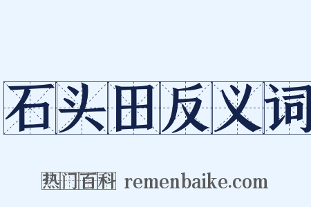 石头田反义词是什么意思的图片